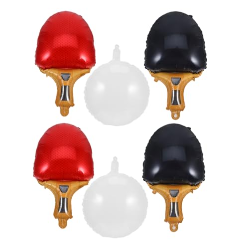Cabilock 1 Satz Teiliges für Geburtstagsfeiern Wiederverwendbare Deko für Sportpartys Rot Schwarze Schläger und Weiße Bälle für Indoor und Outdoor Events Cabilock 1 Satz Teiliges für Geburtstagsfeiern Wiederverwendbare Deko für Sportpartys Rot Schwarze Schläger und Weiße Bälle für Indoor und Outdoor Events von Cabilock