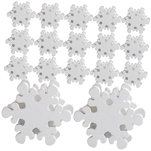 Cabilock 1 Satz Weihnachts Holzperlen Für Diy Schmuckherstellung Bastelzubehör Für Kreative Und Festliche Dekorationen Für Weihnachten Und Bastelprojekte 50 Stück von Cabilock