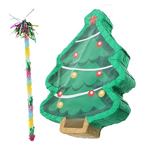 Cabilock 1 Satz Weihnachtsbaum Pinata Weihnachtsdeko mit Süßigkeiten Gefüllt für Partys Familienfeiern und Festlichkeiten aus Leichtem für Spiele und Unterhaltung von Cabilock