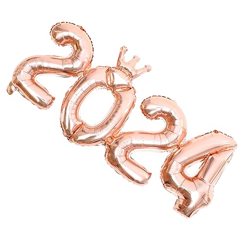 Cabilock 1 Set 2024 Ballongirlande Streifen Aluminiumfolie Roségold Für Ballonbogen Zahlenballon Für Party 2024 Folienballons Cabilock 1 Set 2024 Ballongirlande Streifen Aluminiumfolie Roségold Für Ballonbogen Zahlenballon Für Party 2024 Folienballons von Cabilock
