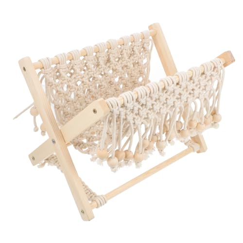 Cabilock 1 Stück Bücherregal mit Tassel Design Faltbarer Aufbewahrungshalter für Zeitschriften und Dekoration aus Baumwollseil für Wohnung Hotel und Büro Cabilock 1 Stück Bücherregal mit Tassel Design Faltbarer Aufbewahrungshalter für Zeitschriften und Dekoration aus Baumwollseil für Wohnung Hotel und Büro von Cabilock