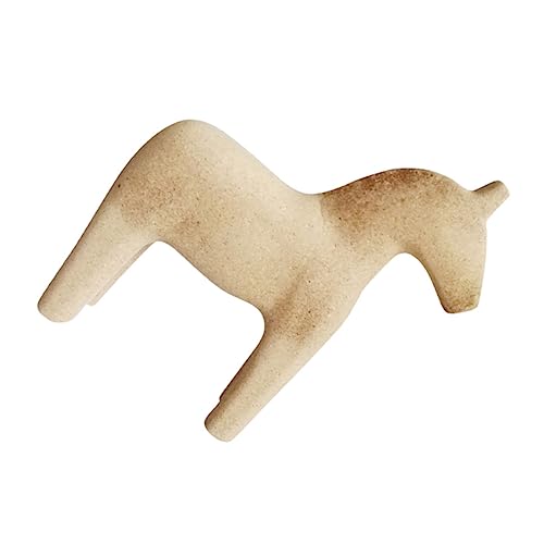 Cabilock 1 Stück DIY Holzpferd Figurine Unvollendete Kreative für Bastelbedarf für Ornamente für Handwerksprojekte und Familienaktivitäten von Cabilock