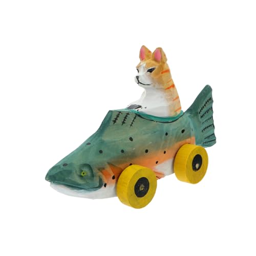 Cabilock 1 Stück Holzfigur Tier Fahrendes Tier Statue Desktop Ornament Handgefertigte Lustige Dekoration für Schreibtisch oder Zuhause und Fotorequisite Cabilock 1 Stück Holzfigur Tier Fahrendes Tier Statue Desktop Ornament Handgefertigte Lustige Dekoration für Schreibtisch oder Zuhause und Fotorequisite von Cabilock