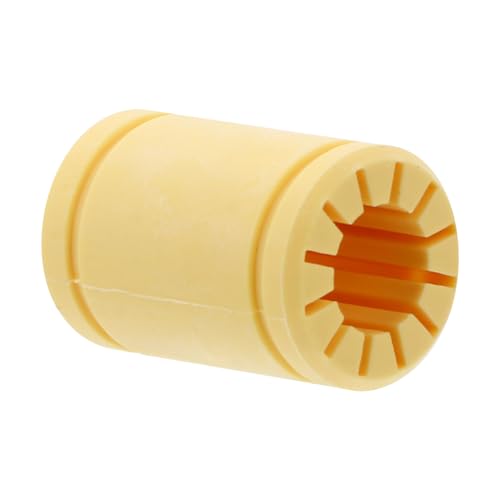 Cabilock 1 Stück Lineare Plastiklager lineares Lager r Lager Polymer-Linearlager für 3D-Drucker Einlager mit Klemme 3D-Druckerteile r Festlager Polymer-Kunststoff-Buchse Beige von Cabilock