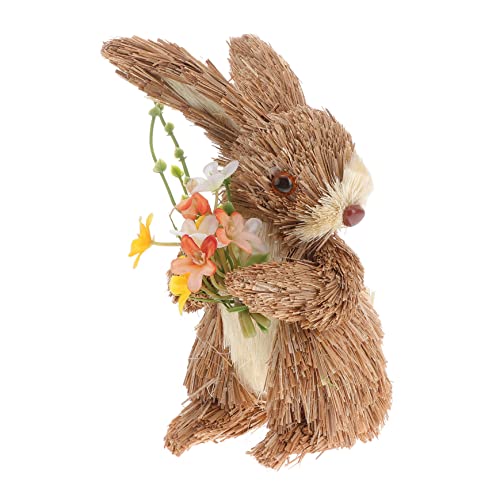 Cabilock 1 Stück Naturbelassene Stroh Rabbit Dekoration Handgefertigtes Idyllisches Ornament für Ostern und Wohnraumgestaltung für Schlafzimmer Wohnzimmer und Schreibtisch Cabilock 1 Stück Naturbelassene Stroh Rabbit Dekoration Handgefertigtes Idyllisches Ornament für Ostern und Wohnraumgestaltung für Schlafzimmer Wohnzimmer und Schreibtisch von Cabilock