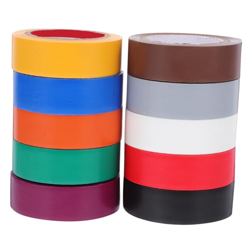 Cabilock 10 Rollen Isolierband Schwarz Blau Isolieren Isolierung Kabel Hochtemperaturband Hochtemperatur-Elektroband Verdrahtungsband elektrisches Klebeband für den Innenbereich PVC Cabilock 10 Rollen Isolierband Schwarz Blau Isolieren Isolierung Kabel Hochtemperaturband Hochtemperatur-Elektroband Verdrahtungsband elektrisches Klebeband für den Innenbereich PVC von Cabilock