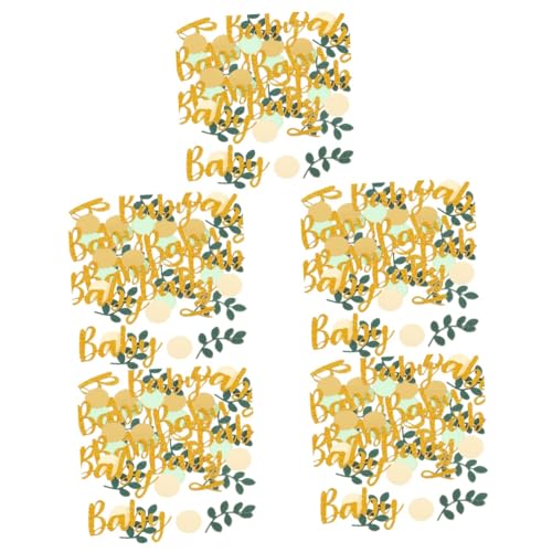 Cabilock 10 Sätze Konfetti-Requisiten babyparty dekorationen mädchen Blätter Tischstreuung Ornament Golddekor Tischkonfetti Konfetti streuen runder Tisch Partybedarf Pailletten schmücken von Cabilock