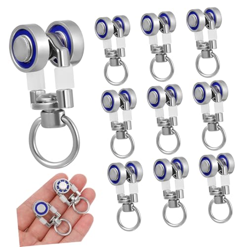 Cabilock 10 Stück Gardinenlaufrollen Metall Gardinenrollen für Leise Bewegung für Gardinenschienen Stabile Konstruktion für Müheloses Öffnen und Schließen Cabilock 10 Stück Gardinenlaufrollen Metall Gardinenrollen für Leise Bewegung für Gardinenschienen Stabile Konstruktion für Müheloses Öffnen und Schließen von Cabilock