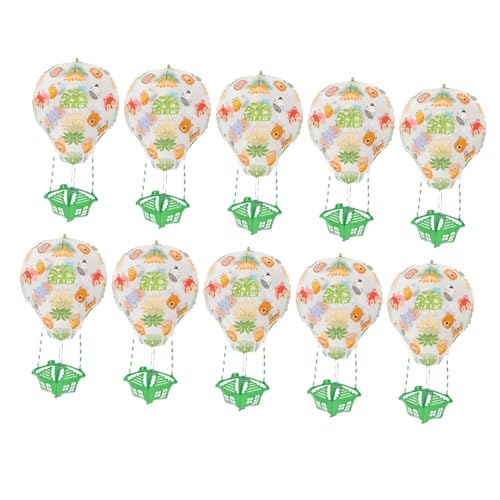 Cabilock 10 Stück Große Heißluftballon Folienballons aus Aluminium für Geburtstagsfeiern Hochzeiten und Feste Dekoration für Verschiedene Anlässe und Szenarien von Cabilock