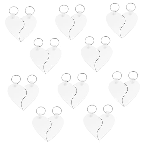 Cabilock 10 Stück Herzförmige Schlüsselanhänger Set DIY Leere Schlüsselringe für Kreative Dekoration Eleganter Schlüsselring für Verschiedene Altersgruppen und Anlässe Cabilock 10 Stück Herzförmige Schlüsselanhänger Set DIY Leere Schlüsselringe für Kreative Dekoration Eleganter Schlüsselring für Verschiedene Altersgruppen und Anlässe von Cabilock