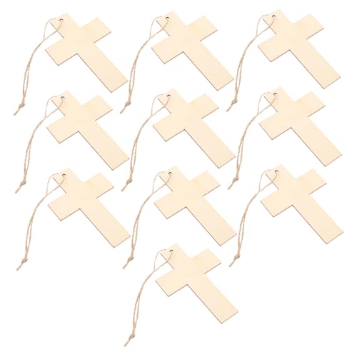 Cabilock 10 Stück Holzschnitt Kreuz Anhänger Unbehandelte Holzscheiben zum Basteln Dekorieren und Gestalten für Hochzeiten Partys und Zuhause mit Löchern für Einfache Aufhängung Cabilock 10 Stück Holzschnitt Kreuz Anhänger Unbehandelte Holzscheiben zum Basteln Dekorieren und Gestalten für Hochzeiten Partys und Zuhause mit Löchern für Einfache Aufhängung von Cabilock