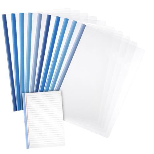 Cabilock 10 Stück Kunststoff Slide Binder Farben Kapazität Transparente Dokumentenhüllen für Schule Büro und Zuhause Cabilock 10 Stück Kunststoff Slide Binder Farben Kapazität Transparente Dokumentenhüllen für Schule Büro und Zuhause von Cabilock