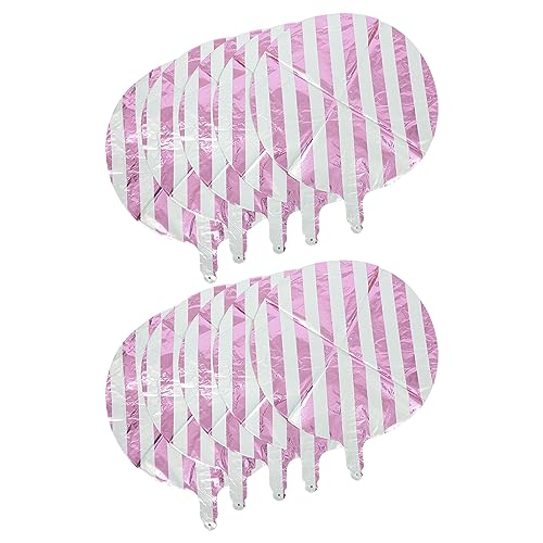 Cabilock 10 Stück Runde Gestreifte Folienballons Candy Farben Teiliges für Geburtstagsfeiern und Feiertagsdekorationen Partyaccessoires für Unvergessliche Anlässe von Cabilock