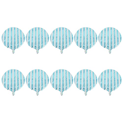 Cabilock 10 Stück Runde Streifenballons Pastellfarben für Geburtstagsfeiern Hochzeiten und Heimdekoration Langlebig Dekorativ und von Cabilock