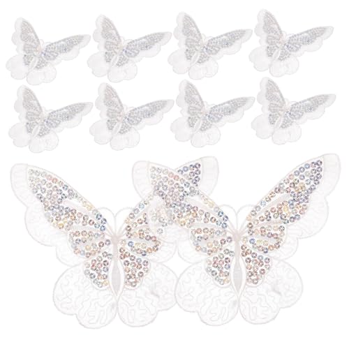 Cabilock 10 Stück Schmetterling Aufnäher Organza Kleidung Aufbügelbar Dekorativ für DIY Hut Mütze Tasche Zubehör Kleine Textilflicken zum Aufnähen und Reparieren Cabilock 10 Stück Schmetterling Aufnäher Organza Kleidung Aufbügelbar Dekorativ für DIY Hut Mütze Tasche Zubehör Kleine Textilflicken zum Aufnähen und Reparieren von Cabilock
