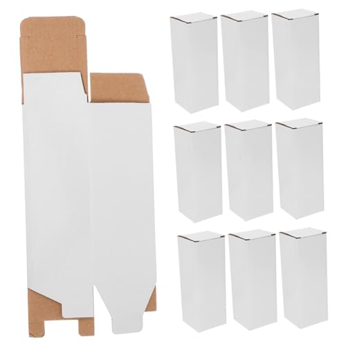 Cabilock 10 Stück Stabile Wellpappe Versandkartons Robuste Verpackungsboxen für Kleine Artikel Leichte Vielseitige Schachteln für Geschäft und Privatgebrauch von Cabilock