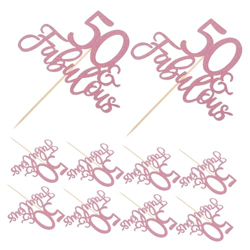 Cabilock 10 Stück Teiliges Cake Topper Fabulous Roségold Papier und Holzmaterial Vielseitige Tortendeko für Geburtstag Hochzeit Einfache Anbringung Langlebig und Elegant Cabilock 10 Stück Teiliges Cake Topper Fabulous Roségold Papier und Holzmaterial Vielseitige Tortendeko für Geburtstag Hochzeit Einfache Anbringung Langlebig und Elegant von Cabilock