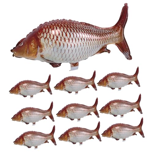 Cabilock 10 Stück Teiliges Fisch Folienballons Realistische Karpfenform Langlebige Aluminiumfolie für Geburtstags und Meeresthema Partydekorationen Vielseitig Einsetzbar Lebensecht Cabilock 10 Stück Teiliges Fisch Folienballons Realistische Karpfenform Langlebige Aluminiumfolie für Geburtstags und Meeresthema Partydekorationen Vielseitig Einsetzbar Lebensecht von Cabilock