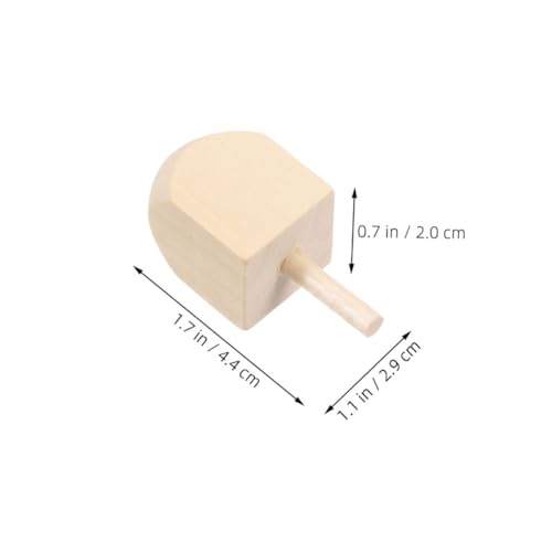 Cabilock 10 Stück Teiliges Holz Dreidel Bastelset für Chanukka Naturbelassen DIY Holzkreisel mit Stiel Traditionelles Partyspiel und Festliche Dekoration für Familien Cabilock 10 Stück Teiliges Holz Dreidel Bastelset für Chanukka Naturbelassen DIY Holzkreisel mit Stiel Traditionelles Partyspiel und Festliche Dekoration für Familien von Cabilock