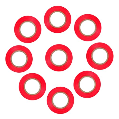 Cabilock 10 Stück Teiliges Isolierband PVC Elektrisches Klebeband Hohe Isolierung Für Kabelreparatur Innen Außen Anwendung von Cabilock