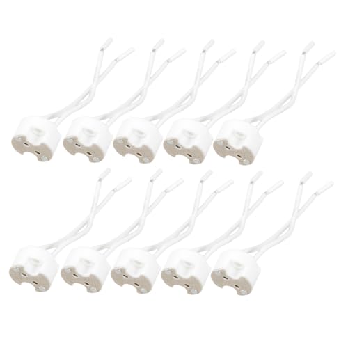 Cabilock 10 Stück Teiliges Keramische Lampenfassung Hitzebeständig LED Sockel Adapter Kompatibel für Innen und Außenbeleuchtung Vielseitig Einsetzbar für Leuchtmittel Ersatz Cabilock 10 Stück Teiliges Keramische Lampenfassung Hitzebeständig LED Sockel Adapter Kompatibel für Innen und Außenbeleuchtung Vielseitig Einsetzbar für Leuchtmittel Ersatz von Cabilock