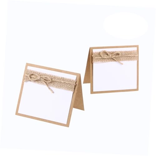 Cabilock 10 Stück Teiliges Rustikale Papier Tischkarten mit Braunem Juteseil Vorgefalzt für Einfache Dekorativ für Hochzeit Geburtstag Bürofeier Stilvolle Gastnamenskarten und Tischdeko Cabilock 10 Stück Teiliges Rustikale Papier Tischkarten mit Braunem Juteseil Vorgefalzt für Einfache Dekorativ für Hochzeit Geburtstag Bürofeier Stilvolle Gastnamenskarten und Tischdeko von Cabilock