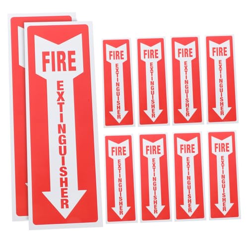 Cabilock 10 Stück Teiliges Selbstklebendes Feuerlöscher Schild Langlebige nicht Verblassende Aufkleber für Büro Einzelhandel Restaurant zur Sicherheitskennzeichnung und Brandfall Verhalten Cabilock 10 Stück Teiliges Selbstklebendes Feuerlöscher Schild Langlebige nicht Verblassende Aufkleber für Büro Einzelhandel Restaurant zur Sicherheitskennzeichnung und Brandfall Verhalten von Cabilock