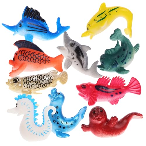 Cabilock 10 Stück Teiliges Set Miniatur Meerestiere PVC Modellspielzeug Realistische Ozeanfiguren Badespielzeug Unterwasserwelt Dekoration Aquarium Zubehör Cabilock 10 Stück Teiliges Set Miniatur Meerestiere PVC Modellspielzeug Realistische Ozeanfiguren Badespielzeug Unterwasserwelt Dekoration Aquarium Zubehör von Cabilock