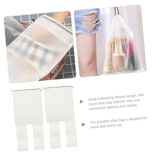 Cabilock 10 Stück Transparente Kordelzug Beutel PE Staubschutz Aufbewahrungstaschen für Schuhe Kleidung Reise Organizer Vielseitig Einsetzbar Cabilock 10 Stück Transparente Kordelzug Beutel PE Staubschutz Aufbewahrungstaschen für Schuhe Kleidung Reise Organizer Vielseitig Einsetzbar von Cabilock