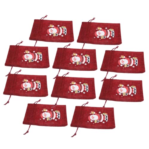 Cabilock 10 Stück Weihnachtliche Bordeauxrote Leinentasche Tasche Mit Kordelzug Pops Candy Bulk Weihnachtsfeier Liefert Weihnachtstüten Taschen Behandeln Weihnachtstasche Leinen- Cabilock 10 Stück Weihnachtliche Bordeauxrote Leinentasche Tasche Mit Kordelzug Pops Candy Bulk Weihnachtsfeier Liefert Weihnachtstüten Taschen Behandeln Weihnachtstasche Leinen- von Cabilock