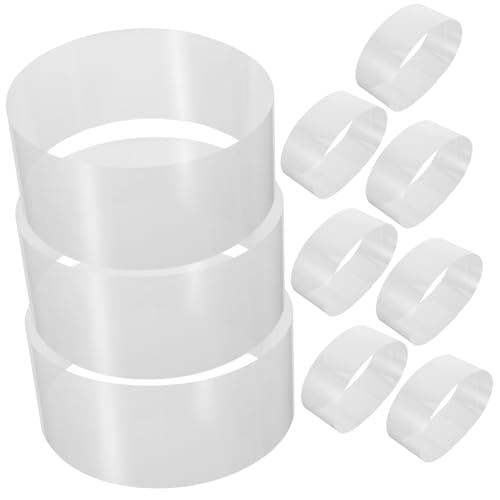 Cabilock 100 Blatt Transparentes Kuchenhalsband Selbstklebende Mousse Cake Collar für Geburtstagskuchen zum Dekorieren von Torten und Desserts Bruchfest und Vielseitig Einsetzbar Cabilock 100 Blatt Transparentes Kuchenhalsband Selbstklebende Mousse Cake Collar für Geburtstagskuchen zum Dekorieren von Torten und Desserts Bruchfest und Vielseitig Einsetzbar von Cabilock