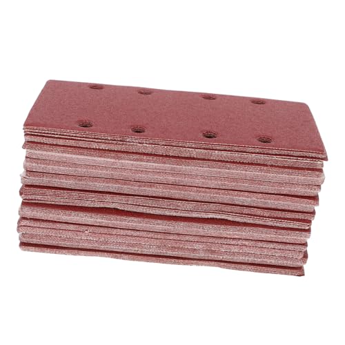 Cabilock 100 Pcs Rechteck Schleifmaschine Ersatzkissenplatte Flachpolierscheibe Durch Loch Schleifscheibe Für Sandpapierersatz Teil Dunkelrot Cabilock 100 Pcs Rechteck Schleifmaschine Ersatzkissenplatte Flachpolierscheibe Durch Loch Schleifscheibe Für Sandpapierersatz Teil Dunkelrot von Cabilock