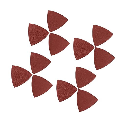 Cabilock 100 Schleifpapier Werkzeug Schleifpapier Dreieckiges Schleifpapier Selbstklebende Schleifscheiben Dreieckiges Schleifpapier Rot von Cabilock