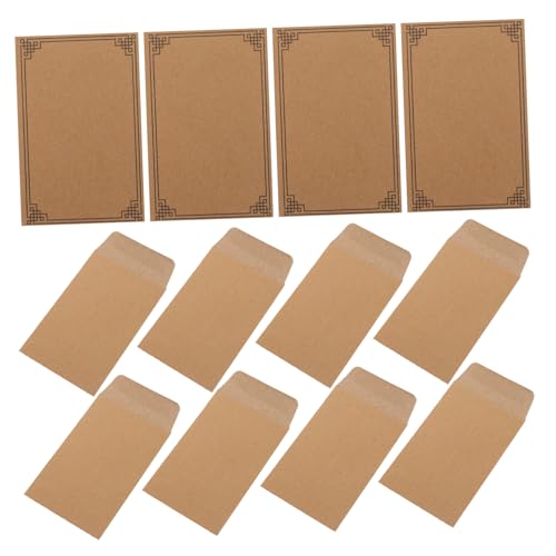 Cabilock 100 Stck. Kleine Kraftpapier Umschläge Selbstklebend Geldumschläge für Kreditkarten Samen Münzen Aufbewahrung Haushaltsnutzung von Cabilock