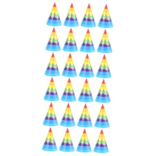 Cabilock 100 Stk Partyhüte für Kindergeburtstage festlich stutzenhalter beemysafe safebed Geburtstagshut ausgefallene Hüte Geburtstagsmützen für Kinder Geburtstagsparty-Hüte dreieckiger Hut von Cabilock