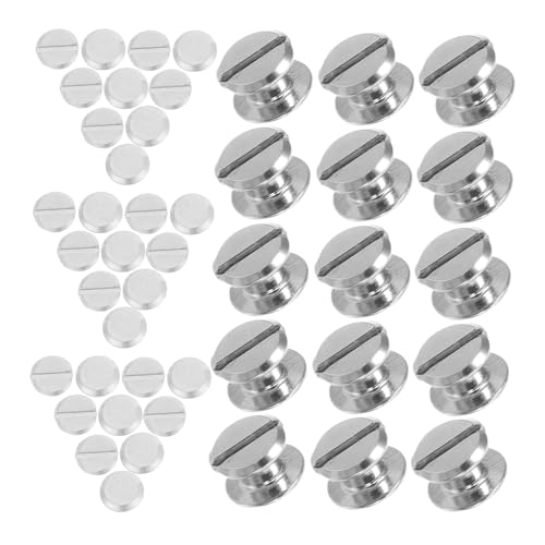 Cabilock 100 Stück Buchschrauben Mutter Vater Nieten Schraubverschluss für Diy Buchbindung Fotoalben Ordner Zubehör Metall Sichere Montage Professionelle Vielseitig Einsetzbar Cabilock 100 Stück Buchschrauben Mutter Vater Nieten Schraubverschluss für Diy Buchbindung Fotoalben Ordner Zubehör Metall Sichere Montage Professionelle Vielseitig Einsetzbar von Cabilock