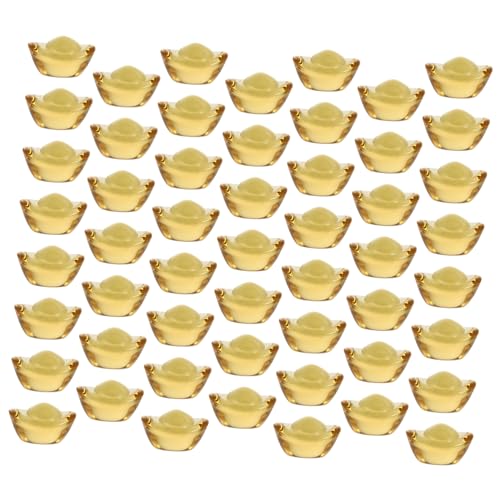 Cabilock 100 Stück Goldene Kristallbarren Ornamente für Tischdekoration Hochwertige Modellierungsdeko für Zuhause und Büro für Weihnachten und Besondere Anlässe Cabilock 100 Stück Goldene Kristallbarren Ornamente für Tischdekoration Hochwertige Modellierungsdeko für Zuhause und Büro für Weihnachten und Besondere Anlässe von Cabilock