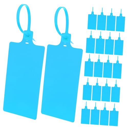 Cabilock 100 Stück Hängeetiketten Aufkleber Gepäckanhänger Schlüssel Verpackung Bewegliche Laschen Beschriftungsanhänger Für Gepäck Anhänger Mit Kabel Etiketten Zum Beschriften von Cabilock