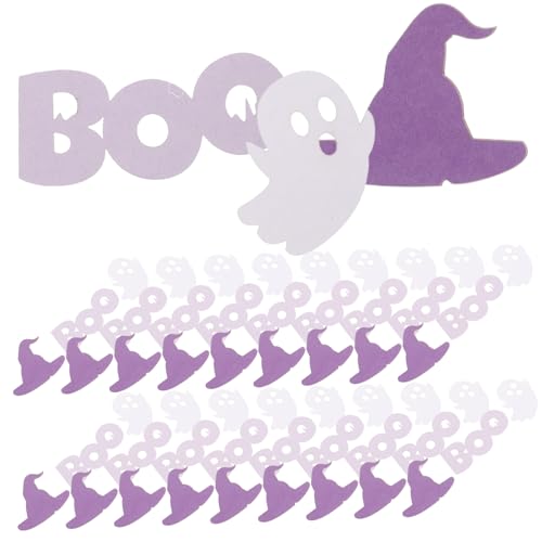 Cabilock 100 Stück Halloween Konfetti Gruselige Papierstreu für Partys Dekoration mit Geistern und Hexenhüten für Halloween Feiern und Tischdekorationen Cabilock 100 Stück Halloween Konfetti Gruselige Papierstreu für Partys Dekoration mit Geistern und Hexenhüten für Halloween Feiern und Tischdekorationen von Cabilock