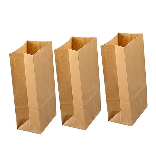 Cabilock 100 Stück Lebensmittel Papiertüte papiertüten Speisenpapierbeutel Kraftpapierbeutel von Cabilock