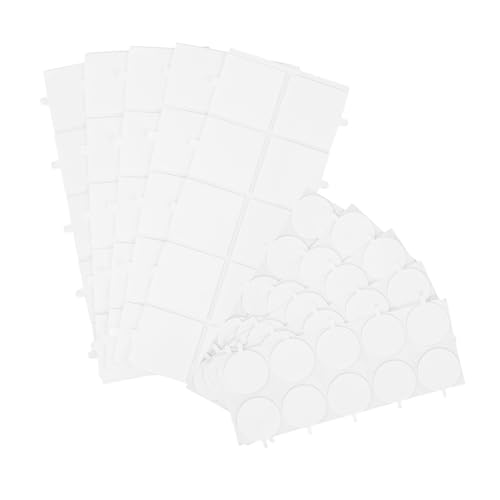 Cabilock 100 Stück Nano Doppelhaftendes Klebeband Ablösbare Wiederverwendbare Transparente Runde und Quadratische Klebepads aus Acryl für Wanddekoration DIY Basteln Küche Bad Rückstandsfrei von Cabilock
