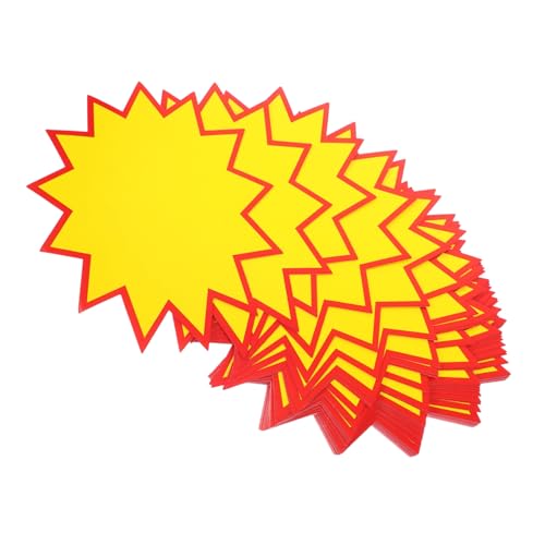 Cabilock 100 Stück Preisschild Für Explosive Aufkleber Klein Schilder Für Geschäfte Verkaufsaufkleber Etiketten Für Den Einzelhandel Zeichen Anzeige Stichworte Klebrig Leer Yellow Papier Cabilock 100 Stück Preisschild Für Explosive Aufkleber Klein Schilder Für Geschäfte Verkaufsaufkleber Etiketten Für Den Einzelhandel Zeichen Anzeige Stichworte Klebrig Leer Yellow Papier von Cabilock