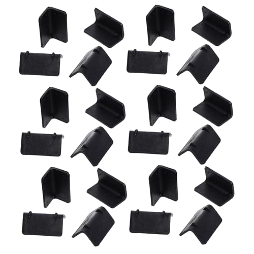 Cabilock 100 Stück Schwarze Kunststoff Kantenschützer für Paletten und Umzug Förmige Eckenschutzwinkel Strapazierfähiger Paletten Kantenschutz für Ladungssicherung und Versand Verpackung von Cabilock