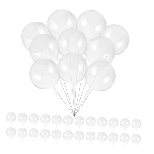 Cabilock 100 Stück Transparente Bobo Ballons Klare Stuffing Luftballons für Hochzeit Geburtstag Weihnachtsdeko Diy Füllbar Große Durchsichtige Partydekoration von Cabilock