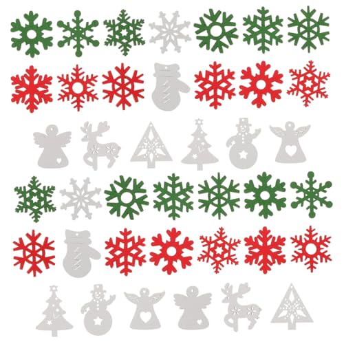 Cabilock 100 Stück Weihnachts Schneeflocken Zum Aufhängen Weihnachtsausschnitte Unbehandeltes Holz Basteln Hängende Feiertagsverzierungen Schneeflocken Holzscheiben Unbehandelte von Cabilock