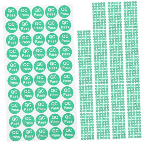 Cabilock 1000 Stück Qualitätsprüfetikettenaufkleber Kreditkartenaufkleber Versandetiketten Qc Etiketten Debitkartenaufkleber Prüfaufkleber Geräteetiketten Thermopapier von Cabilock