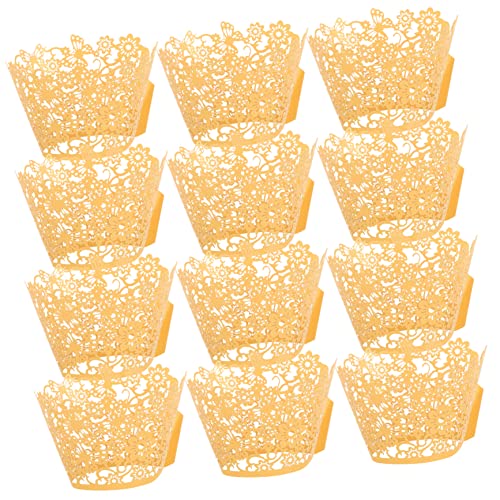 Cabilock 100St Kuchenförmchen aushöhlen Cupcake-Ständer Dessertbecher Kuchen Tassen Kuchendeckel Cupcake-Liner Fiesta Verpackungen für Muffinförmchen Cupcake-Förmchen Tassen Papier Golden Cabilock 100St Kuchenförmchen aushöhlen Cupcake-Ständer Dessertbecher Kuchen Tassen Kuchendeckel Cupcake-Liner Fiesta Verpackungen für Muffinförmchen Cupcake-Förmchen Tassen Papier Golden von Cabilock