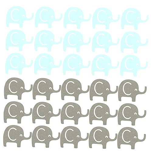 Cabilock 100St Tischdekoration aus Papier Elefantenpapier blaue Verzierung konfettikanone bunt komfetti Tischkonfetti mit Elefanten -Geburtstags-Elefant-Konfetti Esstisch Stück Papier von Cabilock