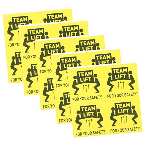 Cabilock 100Stücke Team Lift Warnaufkleber Aufkleber Für Schwere Objekte Hochwertige Versandetiketten Mit Haftung Für Innen Außenbereich Cabilock 100Stücke Team Lift Warnaufkleber Aufkleber Für Schwere Objekte Hochwertige Versandetiketten Mit Haftung Für Innen Außenbereich von Cabilock