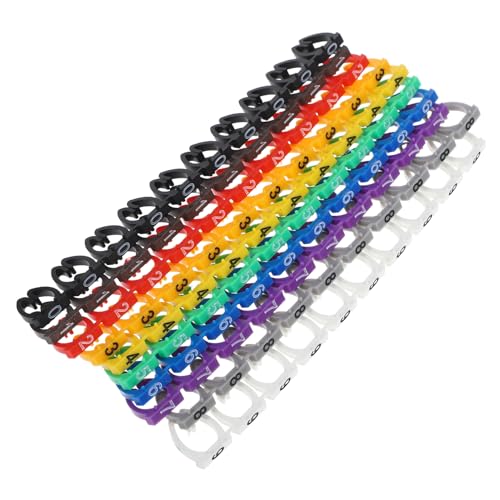 Cabilock 100pcs 0-9 Codierter Clip Auf Kunststoffkabelidentifikationsdrahtmarkierungsnummer Etikett C-typ C-type Farbenfrohe Drahtnummer 10mm Cabilock 100pcs 0-9 Codierter Clip Auf Kunststoffkabelidentifikationsdrahtmarkierungsnummer Etikett C-typ C-type Farbenfrohe Drahtnummer 10mm von Cabilock
